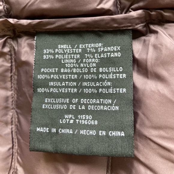 New 32 Degrees Dark Purple Polyester Hooded Puffer Jacket size S - Picture 12 of 13